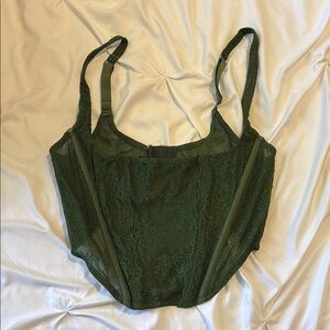 Urban Outfitters Green Lace Top